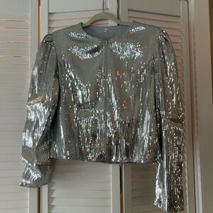Silver Sequin Dress